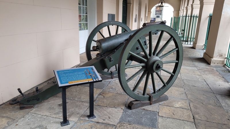 The Napoleon 12-pounder cannon and Marker in front of the museum. Click for full size. The Napoleon 12-pounder cannon and Marker in front of the museum image. Click for full size.