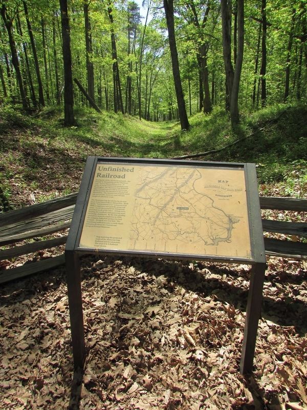 Unfinished Railroad Marker image. Click for full size.
