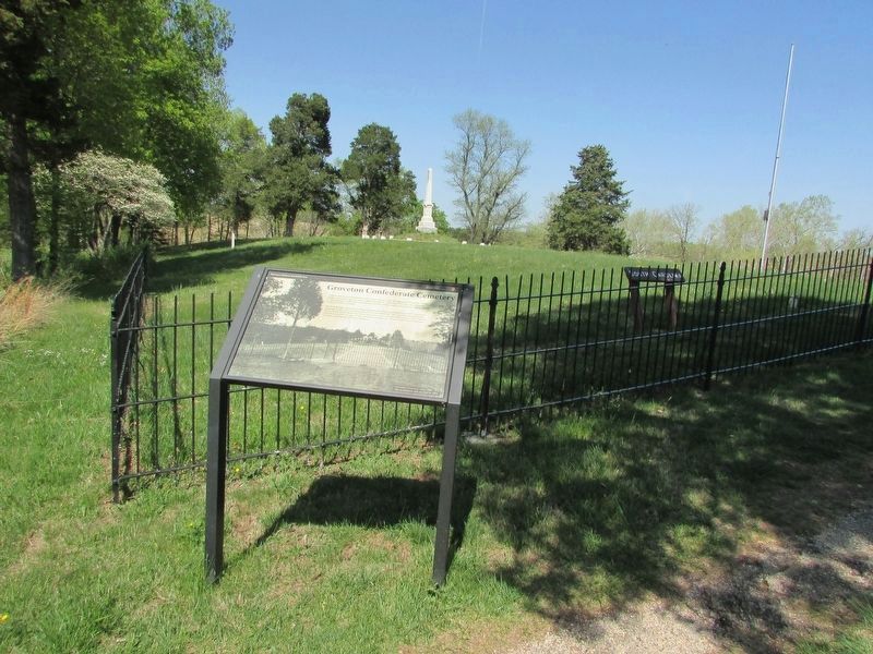 Groveton Confederate Cemetery Marker. Click for full size. Groveton Confederate Cemetery Marker image. Click for full size.