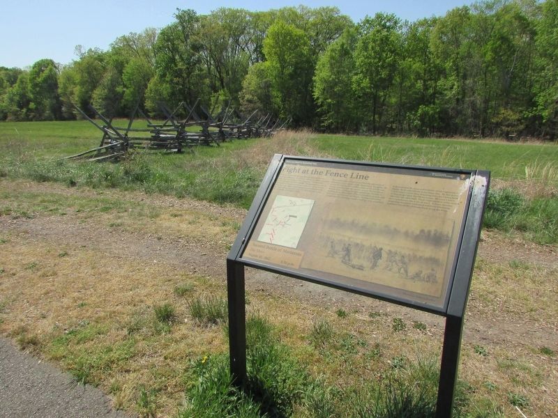 Fight at the Fence Line Marker. Click for full size. Fight at the Fence Line Marker image. Click for full size.