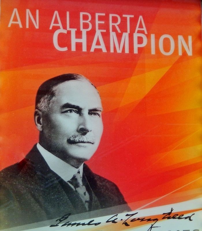 Marker detail: Sir James Alexander Lougheed. Click for full size. Marker detail: Sir James Alexander Lougheed image. Click for full size.