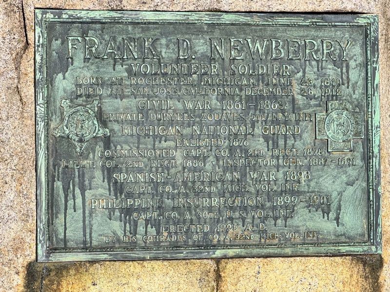 Frank D. Newberry Marker image. Click for full size.
