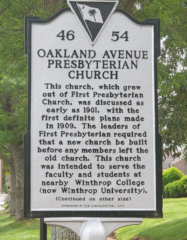 Oakland Avenue Baptist Church Marker. Click for full size. Oakland Avenue Baptist Church Marker image. Click for full size.
