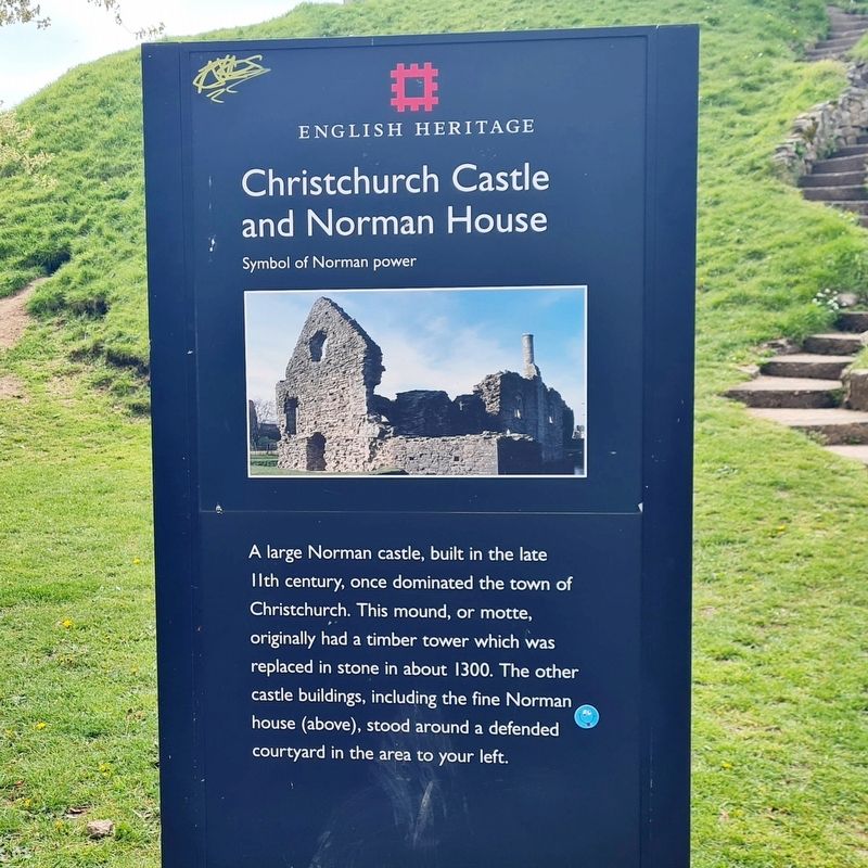 Christchurch Castle and Norman House Marker image. Click for full size.