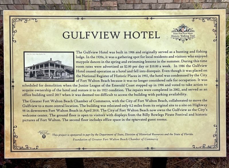 Gulfview Hotel Marker image. Click for full size.