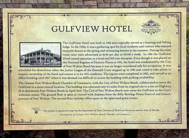 Gulfview Hotel Marker image. Click for full size.