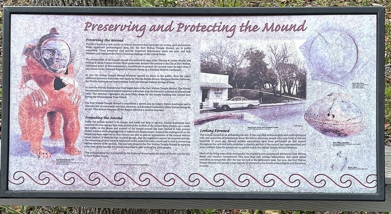 Preserving and Protecting the Mound Marker. Click for full size. Preserving and Protecting the Mound Marker image. Click for full size.