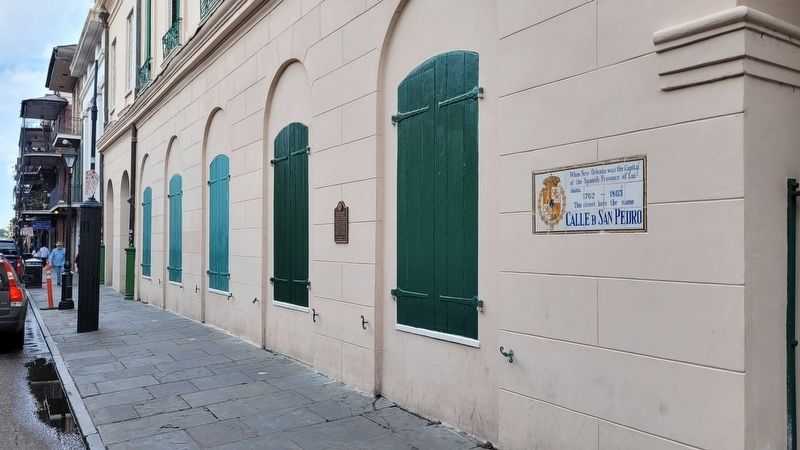 The view of the Cabildo Marker on the side wall of the museum. Click for full size. The view of the Cabildo Marker on the side wall of the museum image. Click for full size.