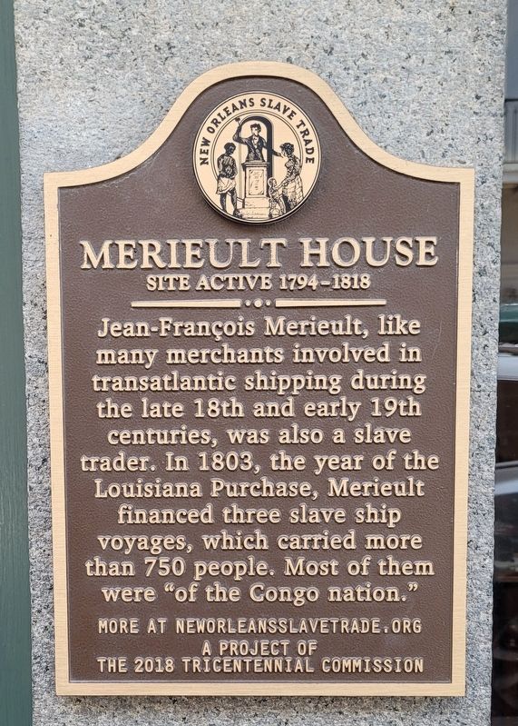 Merieult House Marker. Click for full size. Merieult House Marker image. Click for full size.