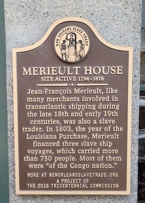 Merieult House Marker image. Click for full size.