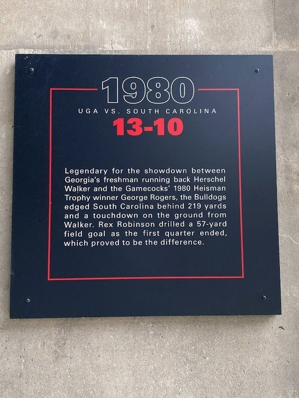 UGA vs South Carolina Marker image. Click for full size.