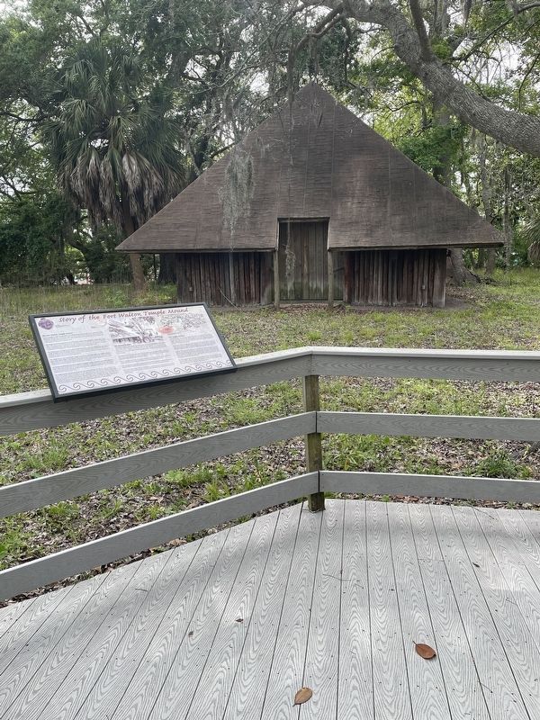 Story of the Fort Walton Temple Mound Marker image. Click for full size.