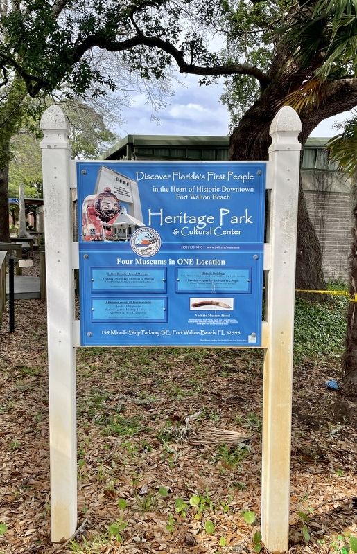 Heritage Park & Cultural Center sign image. Click for full size.