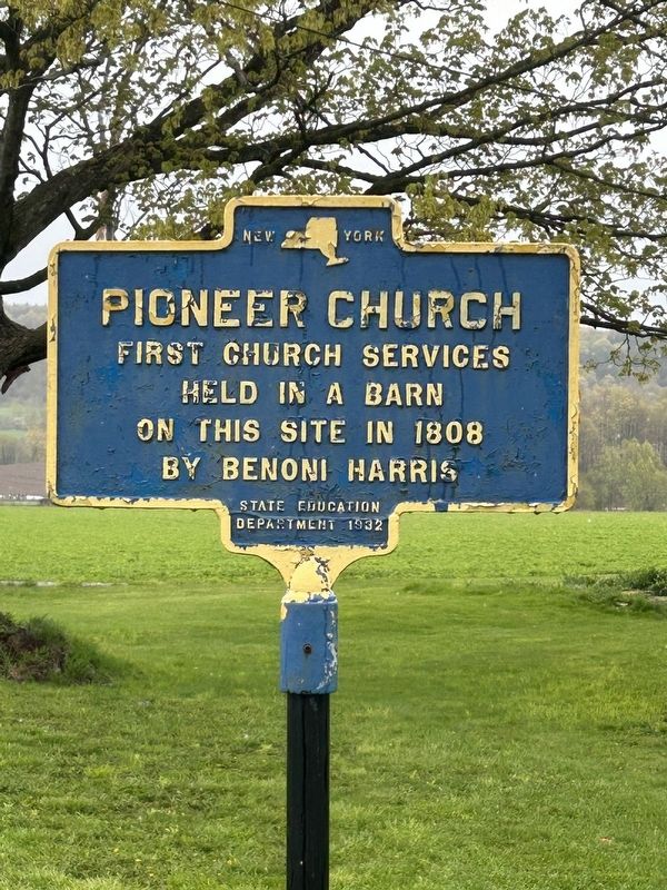 Pioneer Church Marker. Click for full size. Pioneer Church Marker image. Click for full size.