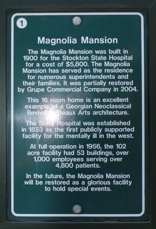 Magnolia Mansion Marker. Click for full size. Magnolia Mansion Marker image. Click for full size.