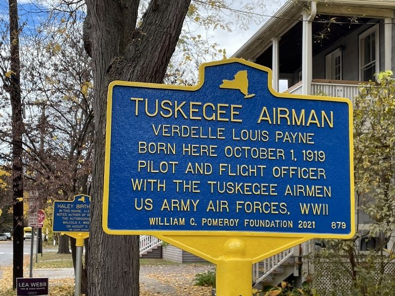 Tuskegee Airman Marker image. Click for full size.