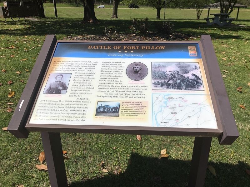 Battle of Fort Pillow Marker image. Click for full size.