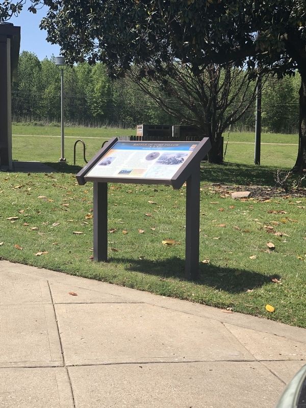 Battle of Fort Pillow Marker. Click for full size. Battle of Fort Pillow Marker image. Click for full size.