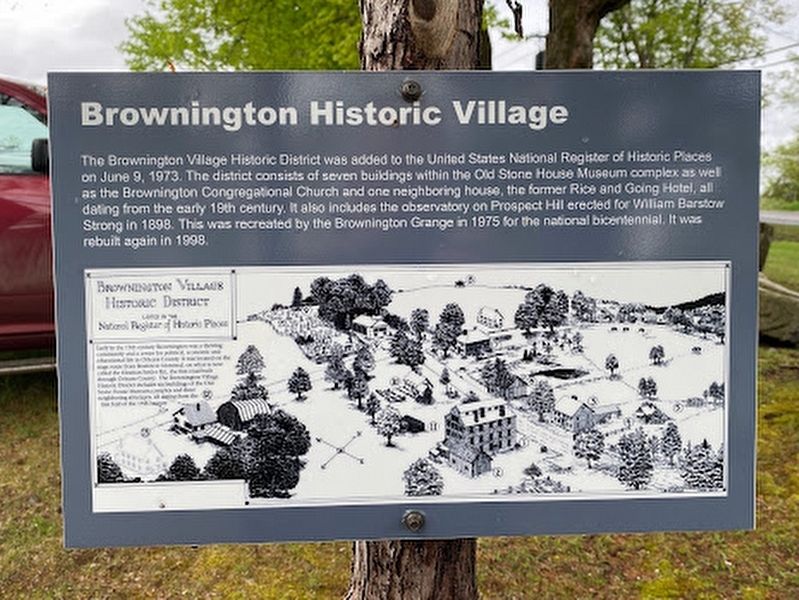 Brownington Historic Village Marker image. Click for full size.
