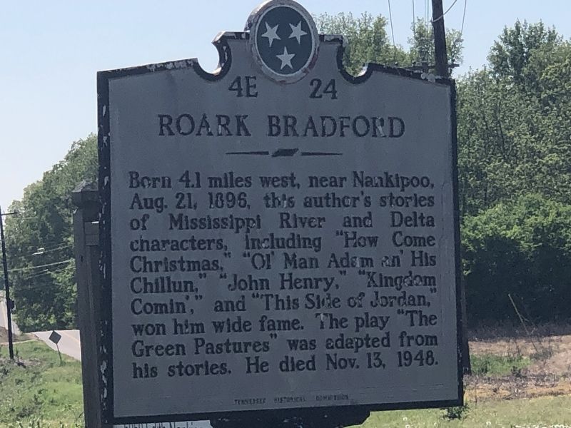 Roark Bradford Marker image. Click for full size.