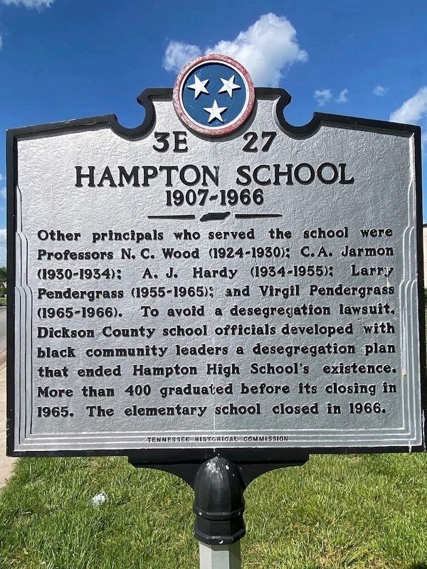 Hampton School Marker image. Click for full size.