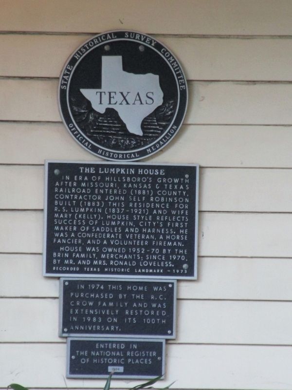 Lumpkin House Marker image. Click for full size.