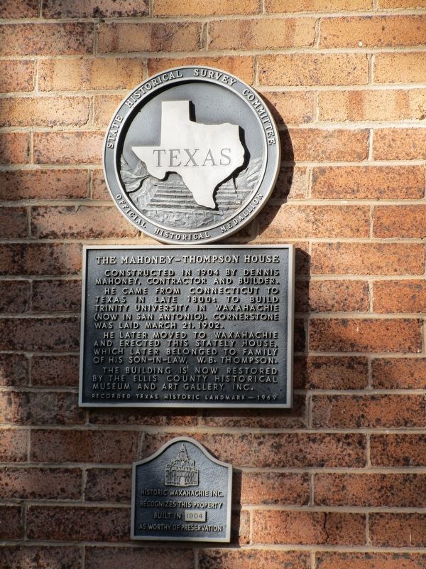 The Mahoney-Thompson House Marker image. Click for full size.