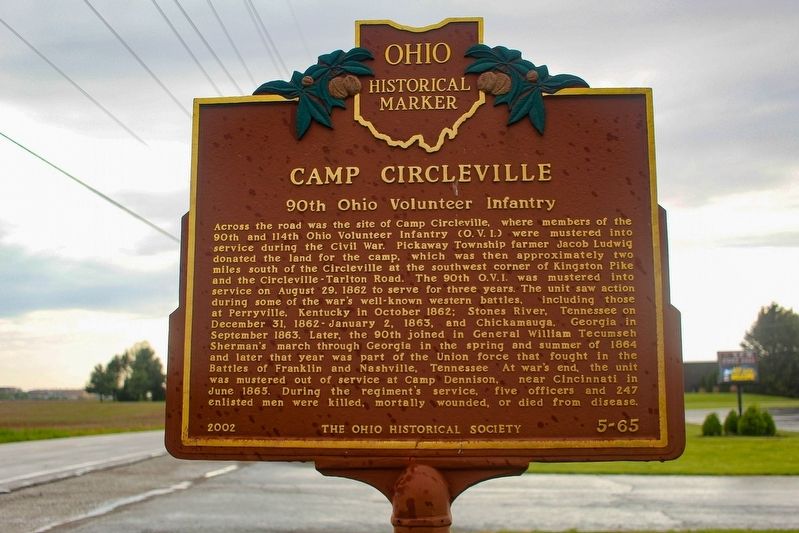 Camp Circleville Marker image. Click for full size.