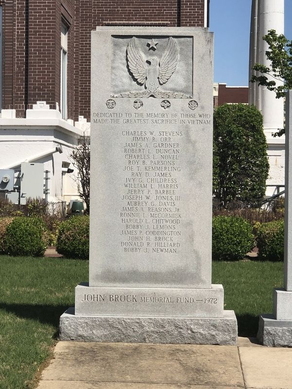 Dyer County Vietnam War Memorial Marker. Click for full size. Dyer County Vietnam War Memorial Marker image. Click for full size.
