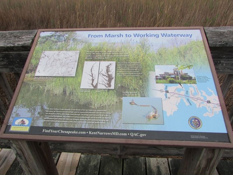 From Marsh to Working Waterway Marker. Click for full size. From Marsh to Working Waterway Marker image. Click for full size.