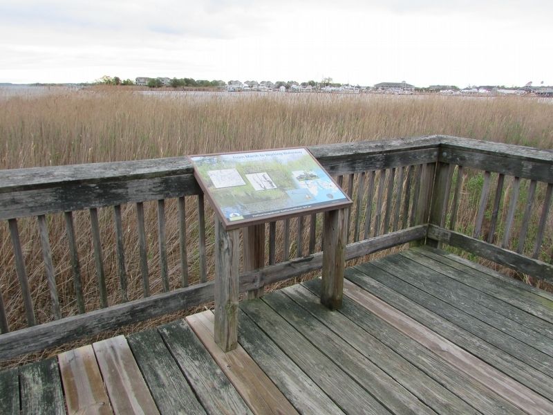 From Marsh to Working Waterway Marker. Click for full size. From Marsh to Working Waterway Marker image. Click for full size.