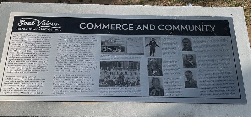 Commerce and Community Marker. Click for full size. Commerce and Community Marker image. Click for full size.
