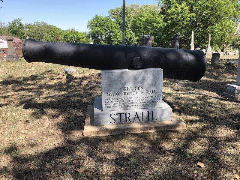 Brig. Gen. Otho French Strahl Marker. Click for full size. Brig. Gen. Otho French Strahl Marker image. Click for full size.