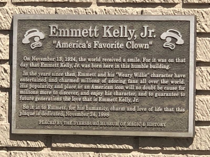 Emmett Kelly, Jr. Marker image. Click for full size.