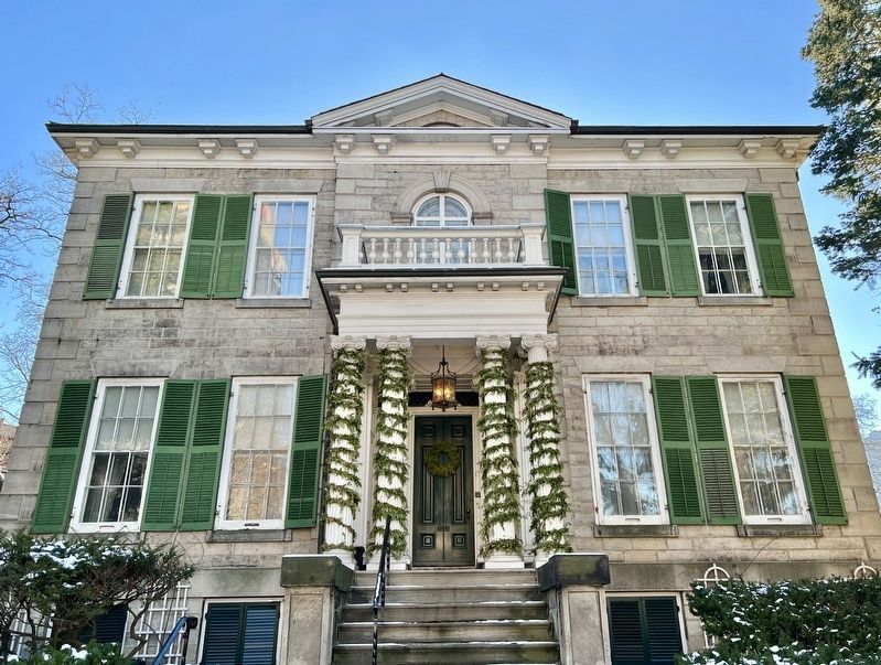 Whitehern, front facade. Click for full size. Whitehern, front facade image. Click for full size.