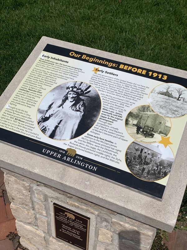 Our Beginnings: Before 1913 Marker image. Click for full size.