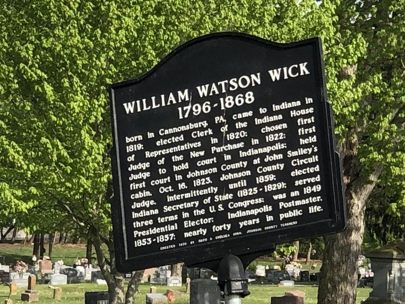 William Watson Wick Marker image. Click for full size.