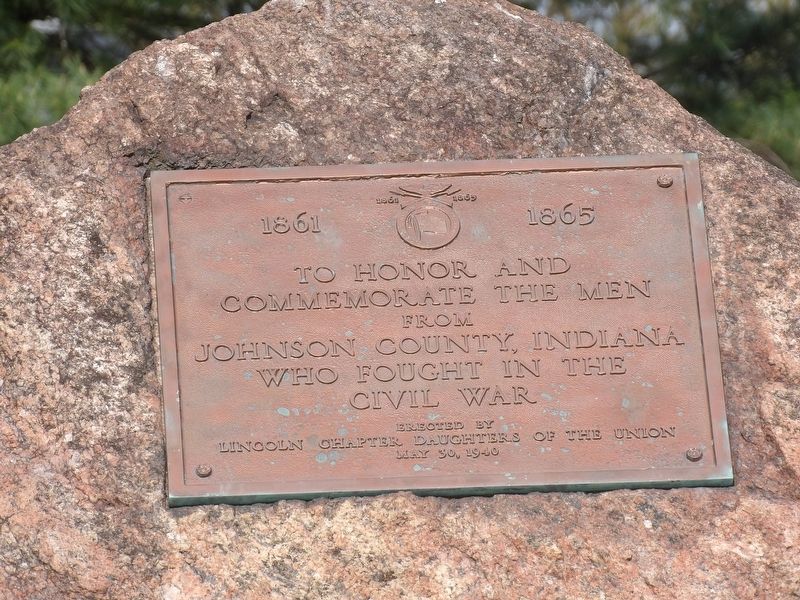 Johnson County Civil War Memorial Marker image. Click for full size.