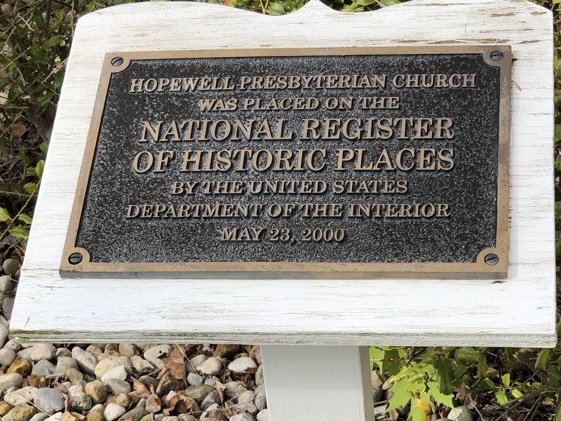Hopewell Presbyterian Church Marker image. Click for full size.