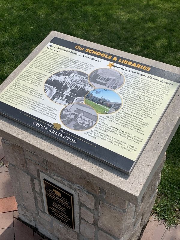Our School and Libraries Marker image. Click for full size.