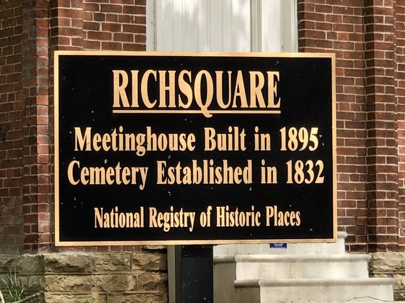 Richsquare Marker. Click for full size. Richsquare Marker image. Click for full size.