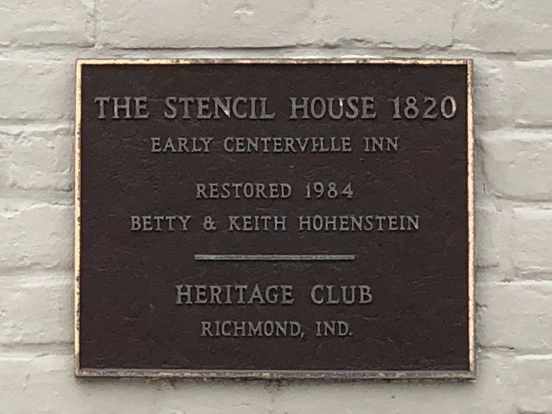 The Stencil House 1820 Marker. Click for full size. The Stencil House 1820 Marker image. Click for full size.