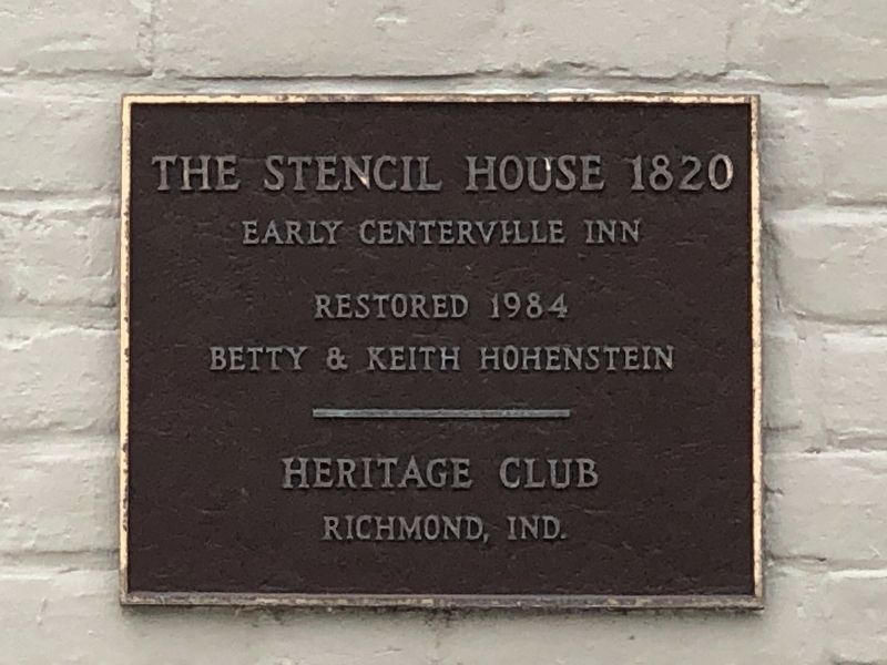 The Stencil House 1820 Marker image. Click for full size.