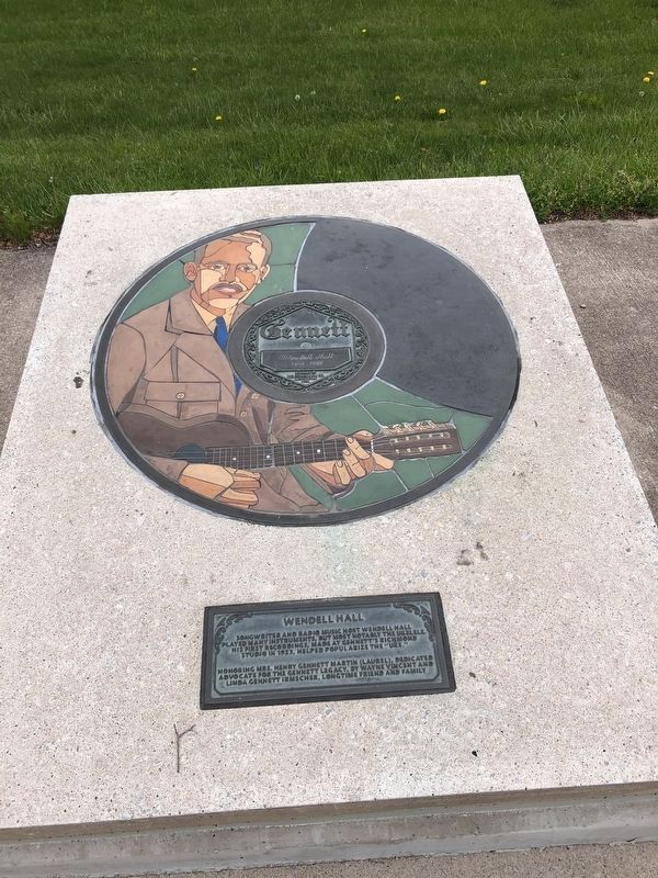 Wendell Hall Marker. Click for full size. Wendell Hall Marker image. Click for full size.
