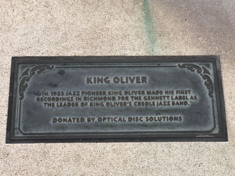 King Oliver Marker. Click for full size. King Oliver Marker image. Click for full size.