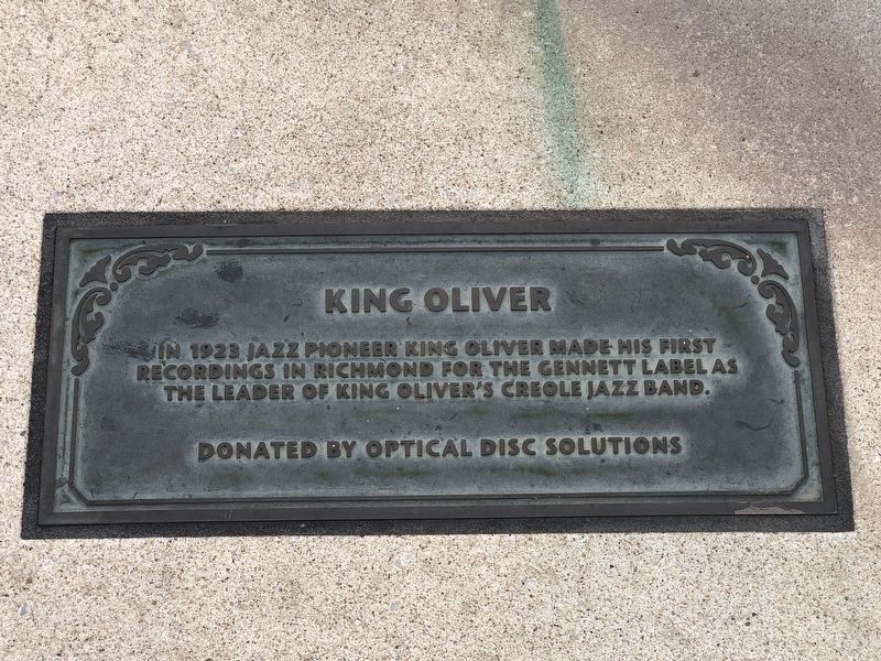 King Oliver Marker image. Click for full size.