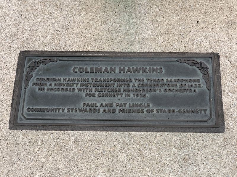 Coleman Hawkins Marker image. Click for full size.