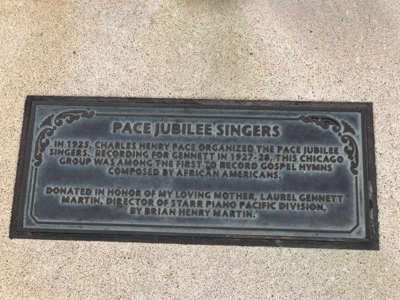 Pace Jubilee Singers Marker image. Click for full size.