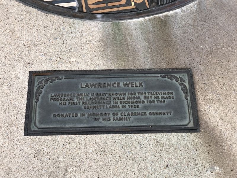 Lawrence Welk Marker image. Click for full size.