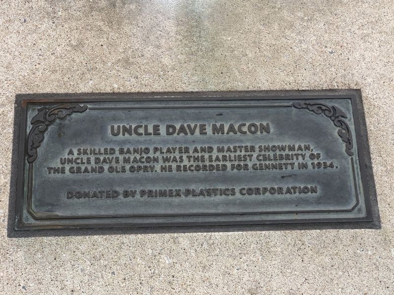 Uncle Dave Macon Marker image. Click for full size.